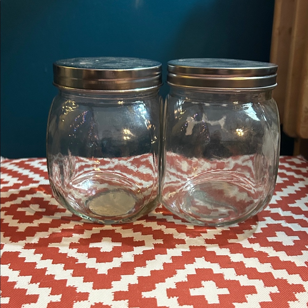Glass Storage Jars with Black Lids - Picture 5 of 6